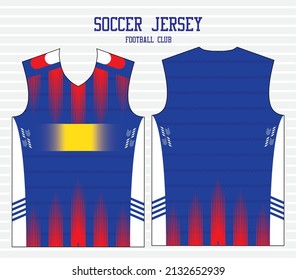 Soccer-Jersey-Vorderseite und Rückseite - Kostenloser Vektorgrafik