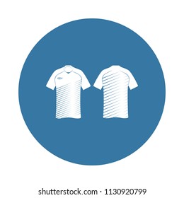 soccer jersey icon in Badge style  on white background