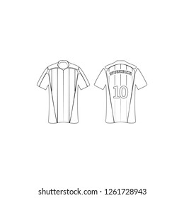 soccer jersey icon. Element of T-shirt for mobile concept and web apps icon. Thin line icon for website design and development, app development