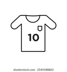 Soccer jersey icon. isolated vector icon.