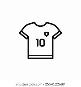 soccer jersey icon sign vector