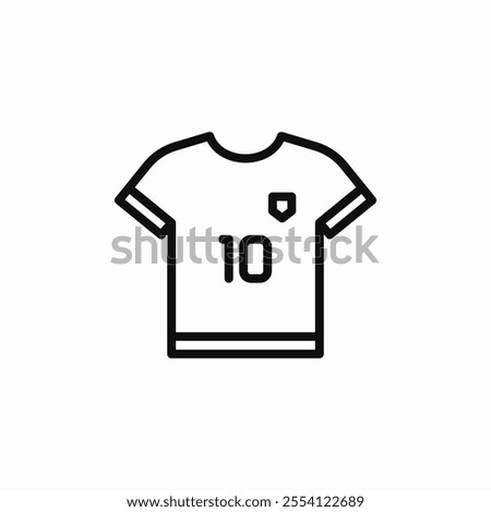 soccer jersey icon sign vector