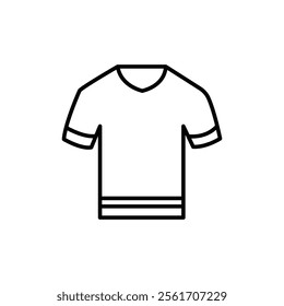 Soccer jersey icon Simple thin line flat symbol