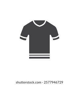 Soccer jersey icon Simple thin line flat symbol