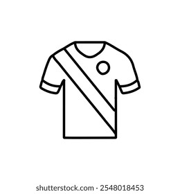 Camisola de futebol ícone web design no vetor