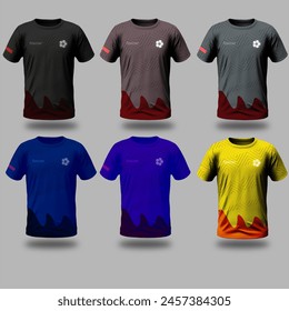soccer jersey illustration for mockup materia