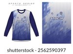 Soccer Jersey, Long Sleeve Jersey, Sports Apparel Vectors Professional Football, Cricket Jersey Design Templates