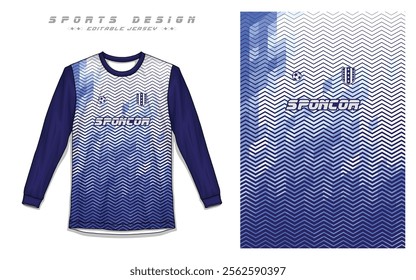 Soccer Jersey, Long Sleeve Jersey, Sports Apparel Vectors Professional Football, Cricket Jersey Design Templates