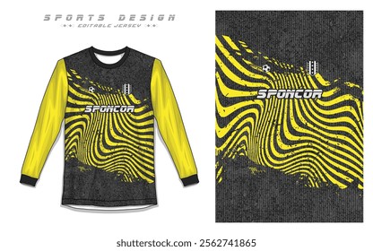 Soccer Jersey, Long Sleeve Jersey, Sports Apparel Vectors Professional Football, Cricket Jersey Design Templates