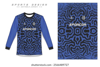 Soccer Jersey, Long Sleeve Jersey, Sports Apparel Vectors Professional Football, Cricket Jersey Design Templates