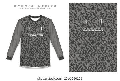 Soccer Jersey, Long Sleeve Jersey, Sports Apparel Vectors Professional Football, Cricket Jersey Design Templates