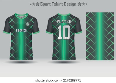 Soccer jersey mockup abstract geometric pattern sport t-shirt design