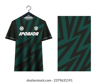 Soccer jersey mockup for football club. Vector sublimation sports apparel design. Uniform front view templates football jersey. Jersey design ideas.