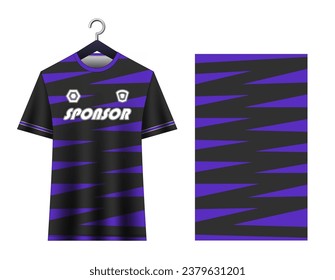 Soccer jersey mockup for football club. Vector sublimation sports apparel design. Uniform front view templates football jersey. Jersey design ideas.