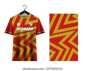 Soccer jersey mockup for football club. Vector sublimation sports apparel design. Uniform front view templates football jersey. Jersey design ideas.