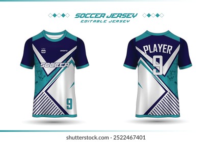 Soccer jersey Soccer jersey mockup template football jersey for sublimation sport t-shirt design