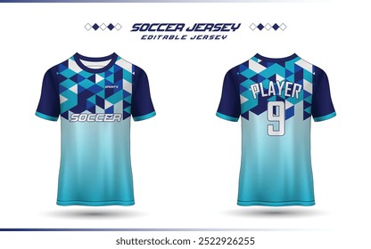 Soccer jersey Soccer jersey mockup template football jersey for sublimation sport t-shirt design