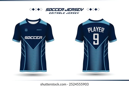 Soccer jersey Soccer jersey mockup template football jersey for sublimation sport t-shirt design