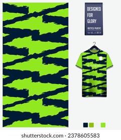 Diseño de patrones de jersey de fútbol. Patrón abstracto del fondo azul para el equipo de fútbol, equipo de fútbol, ciclismo, e-sport, baloncesto, plantilla de maqueta de camisetas. Patrón de tejido. Antecedentes abstractos. Vector.