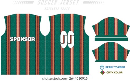Design de padrão de camisa de futebol. Padrão abstrato no fundo azul para o kit de futebol, kit de futebol, bicicleta, e-sport, basquete, modelo de t-shirt mockup. Padrão de tecido. Resumo.