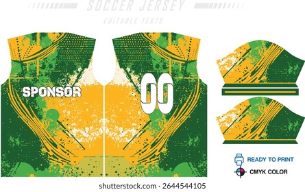 Design de padrão de camisa de futebol. Padrão abstrato no fundo azul para o kit de futebol, kit de futebol, bicicleta, e-sport, basquete, modelo de t-shirt mockup. Padrão de tecido. Resumo.
