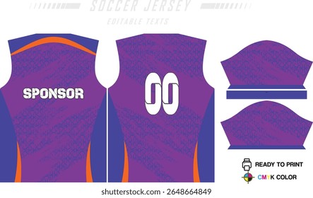 Soccer jersey pattern design. Abstract pattern on blue background for soccer kit, football kit, bicycle, e-sport, basketball, t-shirt mockup template. Fabric pattern. Abstract background.