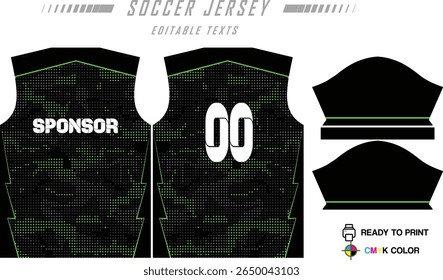 Soccer jersey pattern design. Abstract pattern on blue background for soccer kit, football kit, bicycle, e-sport, basketball, t-shirt mockup template. Fabric pattern. Abstract background.