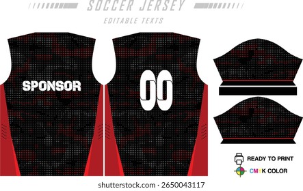 Soccer jersey pattern design. Abstract pattern on blue background for soccer kit, football kit, bicycle, e-sport, basketball, t-shirt mockup template. Fabric pattern. Abstract background.