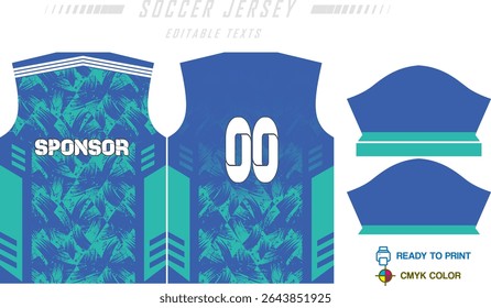 Fundo de projeto de padrão de camisa de futebol para kit de futebol, kit de futebol, bicicleta, e-sport, basquete, t-shirt modelo de maquete. Padrão de tecido. Resumo. Ilustração de vetor.