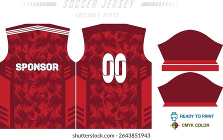 Fundo de projeto de padrão de camisa de futebol para kit de futebol, kit de futebol, bicicleta, e-sport, basquete, t-shirt modelo de maquete. Padrão de tecido. Resumo. Ilustração de vetor.