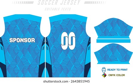 Fundo de projeto de padrão de camisa de futebol para kit de futebol, kit de futebol, bicicleta, e-sport, basquete, t-shirt modelo de maquete. Padrão de tecido. Resumo. Ilustração de vetor.
