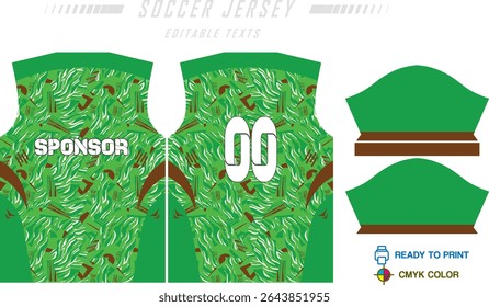 Fundo de projeto de padrão de camisa de futebol para kit de futebol, kit de futebol, bicicleta, e-sport, basquete, t-shirt modelo de maquete. Padrão de tecido. Resumo. Ilustração de vetor.
