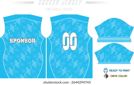 Fundo de projeto de padrão de camisa de futebol para kit de futebol, kit de futebol, bicicleta, e-sport, basquete, t-shirt modelo de maquete. Padrão de tecido. Resumo. Ilustração de vetor. 
