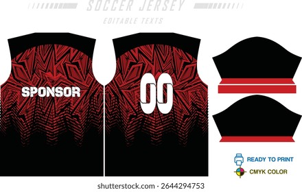 Fundo de projeto de padrão de camisa de futebol para kit de futebol, kit de futebol, bicicleta, e-sport, basquete, t-shirt modelo de maquete. Padrão de tecido. Resumo. Ilustração de vetor. 