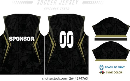 Fundo de projeto de padrão de camisa de futebol para kit de futebol, kit de futebol, bicicleta, e-sport, basquete, t-shirt modelo de maquete. Padrão de tecido. Resumo. Ilustração de vetor. 