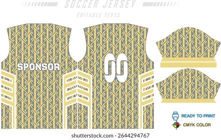 Fundo de projeto de padrão de camisa de futebol para kit de futebol, kit de futebol, bicicleta, e-sport, basquete, t-shirt modelo de maquete. Padrão de tecido. Resumo. Ilustração de vetor. 