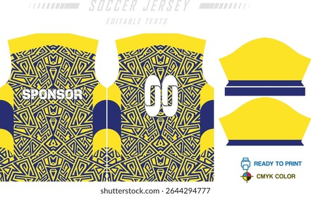 Fundo de projeto de padrão de camisa de futebol para kit de futebol, kit de futebol, bicicleta, e-sport, basquete, t-shirt modelo de maquete. Padrão de tecido. Resumo. Ilustração de vetor. 