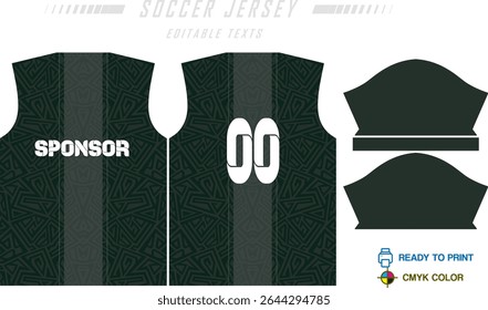 Fundo de projeto de padrão de camisa de futebol para kit de futebol, kit de futebol, bicicleta, e-sport, basquete, t-shirt modelo de maquete. Padrão de tecido. Resumo. Ilustração de vetor. 