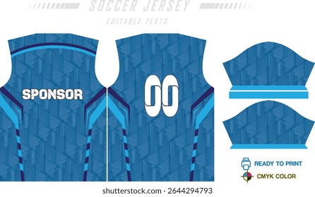Fundo de projeto de padrão de camisa de futebol para kit de futebol, kit de futebol, bicicleta, e-sport, basquete, t-shirt modelo de maquete. Padrão de tecido. Resumo. Ilustração de vetor. 