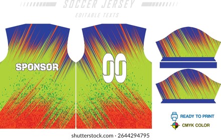 Fundo de projeto de padrão de camisa de futebol para kit de futebol, kit de futebol, bicicleta, e-sport, basquete, t-shirt modelo de maquete. Padrão de tecido. Resumo. Ilustração de vetor. 