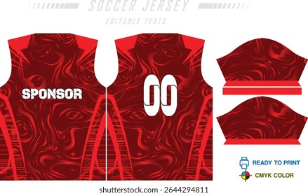 Fundo de projeto de padrão de camisa de futebol para kit de futebol, kit de futebol, bicicleta, e-sport, basquete, t-shirt modelo de maquete. Padrão de tecido. Resumo. Ilustração de vetor. 