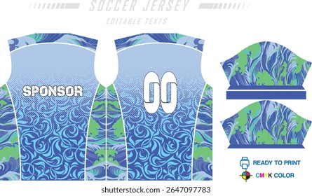 Fundo de projeto de padrão de camisa de futebol para kit de futebol, kit de futebol, bicicleta, e-sport, basquete, t-shirt modelo de maquete. Padrão de tecido. Resumo. Ilustração de vetor.
