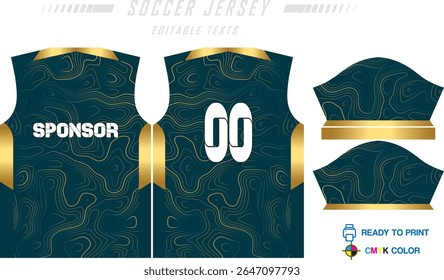 Fundo de projeto de padrão de camisa de futebol para kit de futebol, kit de futebol, bicicleta, e-sport, basquete, t-shirt modelo de maquete. Padrão de tecido. Resumo. Ilustração de vetor.