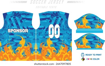 Fundo de projeto de padrão de camisa de futebol para kit de futebol, kit de futebol, bicicleta, e-sport, basquete, t-shirt modelo de maquete. Padrão de tecido. Resumo. Ilustração de vetor.