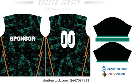 Fundo de projeto de padrão de camisa de futebol para kit de futebol, kit de futebol, bicicleta, e-sport, basquete, t-shirt modelo de maquete. Padrão de tecido. Resumo. Ilustração de vetor.