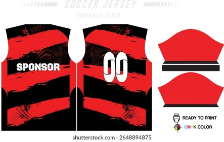 Soccer jersey pattern design background for soccer kit, football kit, bicycle, e-sport, basketball, t-shirt mockup template. Fabric pattern. Abstract background. Vector Illustration. 