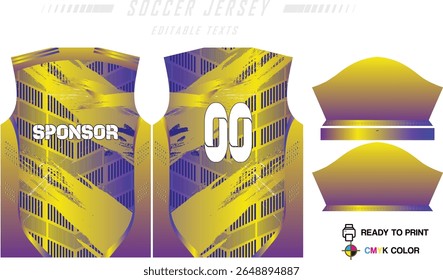 Soccer jersey pattern design background for soccer kit, football kit, bicycle, e-sport, basketball, t-shirt mockup template. Fabric pattern. Abstract background. Vector Illustration. 
