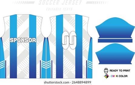 Soccer jersey pattern design background for soccer kit, football kit, bicycle, e-sport, basketball, t-shirt mockup template. Fabric pattern. Abstract background. Vector Illustration. 