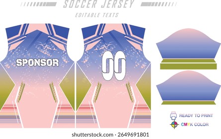Soccer jersey pattern design background for soccer kit, football kit, bicycle, e-sport, basketball, t-shirt mockup template. Fabric pattern. Abstract background. Vector Illustration. 