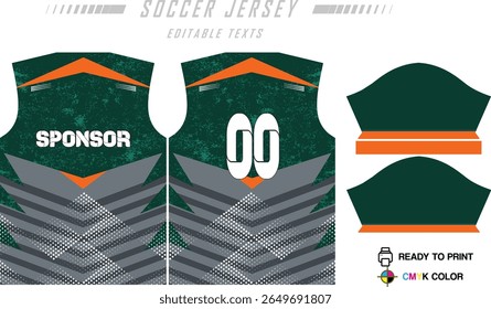 Soccer jersey pattern design background for soccer kit, football kit, bicycle, e-sport, basketball, t-shirt mockup template. Fabric pattern. Abstract background. Vector Illustration. 